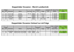 Doppelr&auml;der Occasion - Wernli Landtechnik GmbH