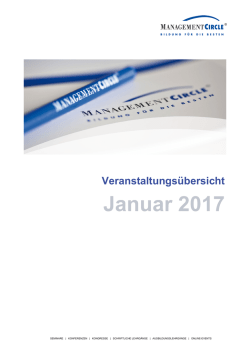 Januar 2017 - Management Circle AG