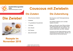 Die Zwiebel Couscous mit Zwiebeln