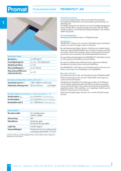 Produktdatenblatt PROMATECT&reg;-AD