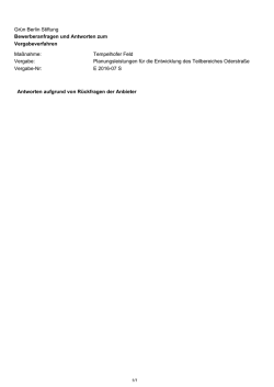 Gr&uuml;n Berlin Stiftung Bewerberanfragen und Antworten zum