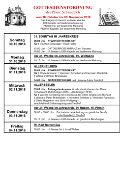 gottesdienstordnung