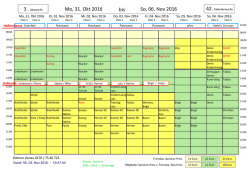 Hallenbelegung 2016 - TC