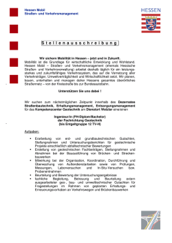 Ingenieur (m/w) Fachrichtung Geotechnik