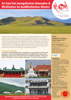 kia-ora - Mongolei Reisen