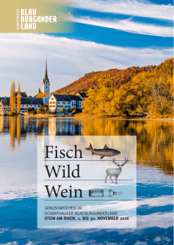 Fisch Wild Wein - Gastro Schaffhausen