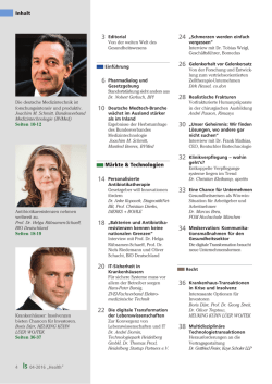 Health 2016 Inhaltsverzeichnis