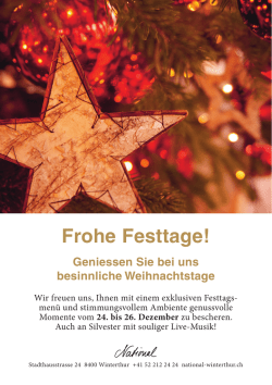 Festtagsmen&uuml;