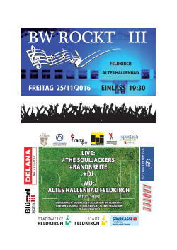 Page 1 BW ROCKT III FELDKIRCH