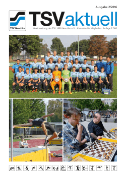 Ausgabe 2/2016 - TSV 1880 Neu-Ulm