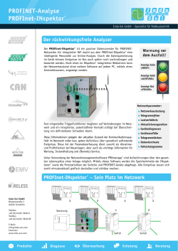PROFINET-Analyse PROFInet-INspektor - Indu-Sol
