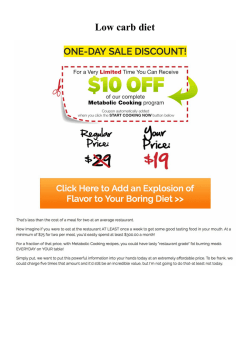 Low carb diet - WordPress.com