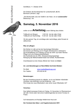 Samstag, 5. November 2016 - Natur