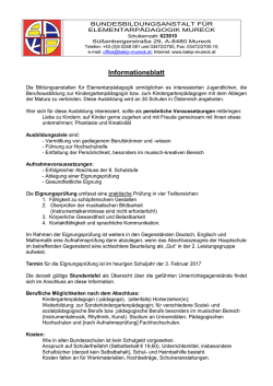 Informationsblatt