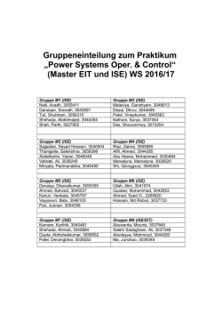 Gruppe ISE B1 (ISE Bachelor)