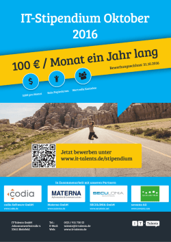 IT-Stipendium Oktober 2016 - IT