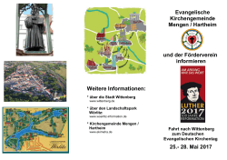 Wittenberg-Programm und Anmeldung