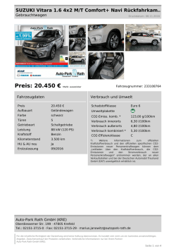 Preis: 20.450 € MwSt. ausweisbar - bei der Auto