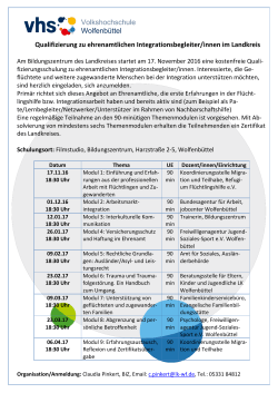 Volkshochschule Wolfenbüttel Qualifizierung zu