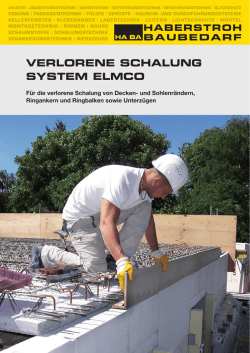 System Elmco Verlorene Schalung - System Elmco