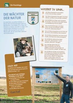 DIE W&Auml;CHTER DER NATUR