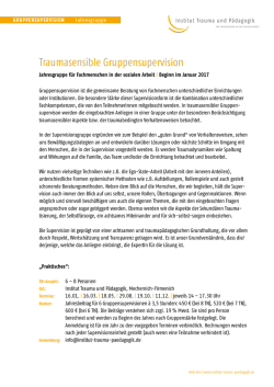 Informationen  - Institut Trauma und P&auml;dagogik