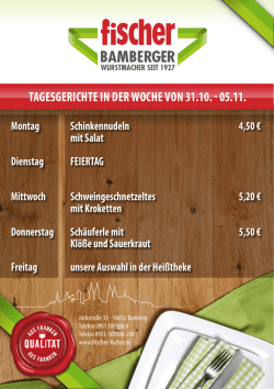 Tagesmenü via PDF