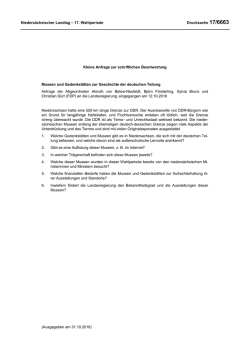 Drucksachen allgemein - Nieders&auml;chsischer Landtag