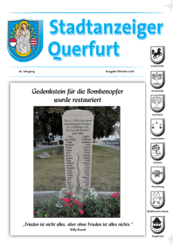 Juli 09 Seite 1 - in der Stadt Querfurt