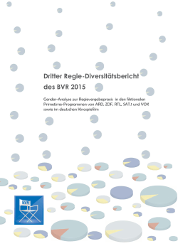 Dritter Regie-Diversitätsbericht des BVR 2015