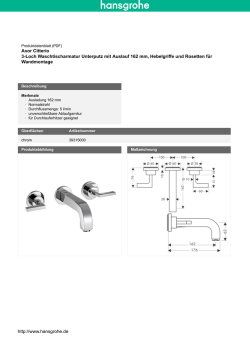 http://www.hansgrohe.de Axor Citterio 3