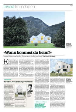 InvestImmobilien - Davide Macullo Architects