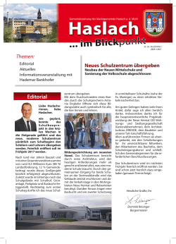 Editorial - Bürgermeister Zeitung