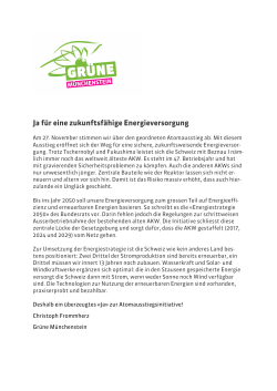 Ja f&uuml;r eine zukunftsf&auml;hige Energieversorgung