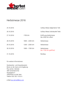 Herbstmesse 2016