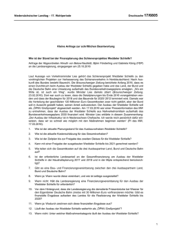 Drucksachen allgemein - Nieders&auml;chsischer Landtag