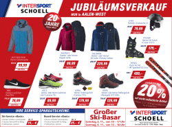 Jubil&auml;umsverkauf