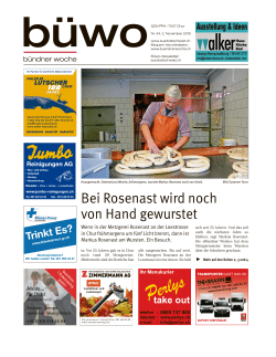 Bündner Woche, 2.11.2016