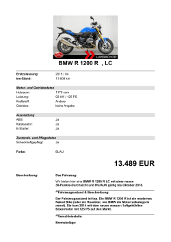 Detailansicht BMW R 1200 R €,€LC