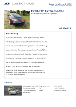 Porsche 911 Carrera 4S (2003) 49.996 EUR
