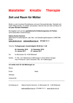 Zeit und Raum für Muetter