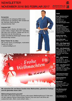 newsletter - Judo Schule Regensdorf