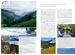 Gr&uuml;ne Strasse/Route Verte