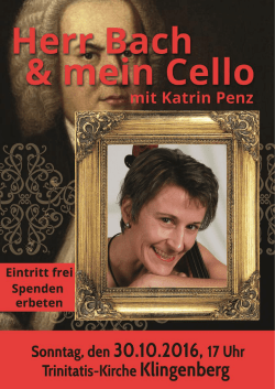 Herr Bach und mein Cello