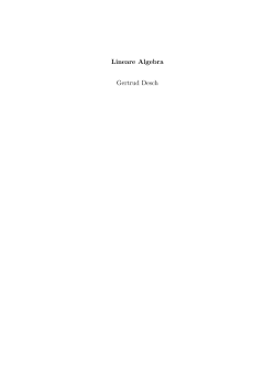 Lineare Algebra (1 und 2) - Institut für Mathematik und