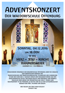 Adventskonzert - Freie Waldorfschule Offenburg