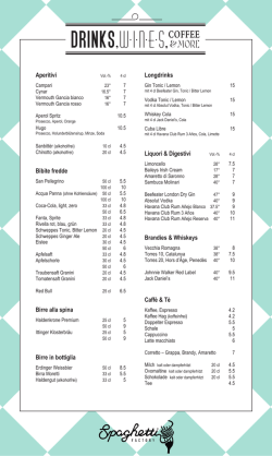 drinks, W - Bindella