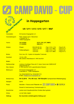 in Hoppegarten - Budoverein Dynamo