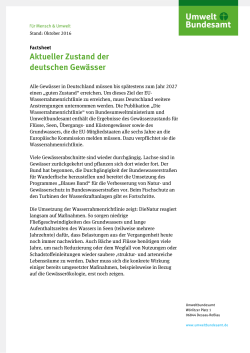 UBA_Factsheet_Aktueller Zustand der deutschen Gewässer