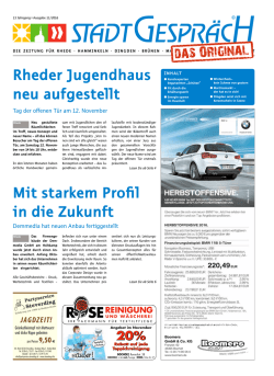 Rheder StadtGespräch - Das Monatsblatt für Rhede